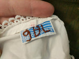 German Sleeveless Flower Dress and White Undershirt <br> (B-39" W-31" H-48")