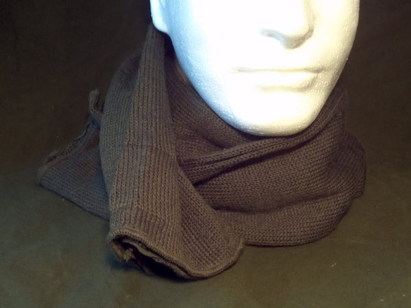 Army Surplus GI Scarf Post War WWII US Reenactor Wool Knit