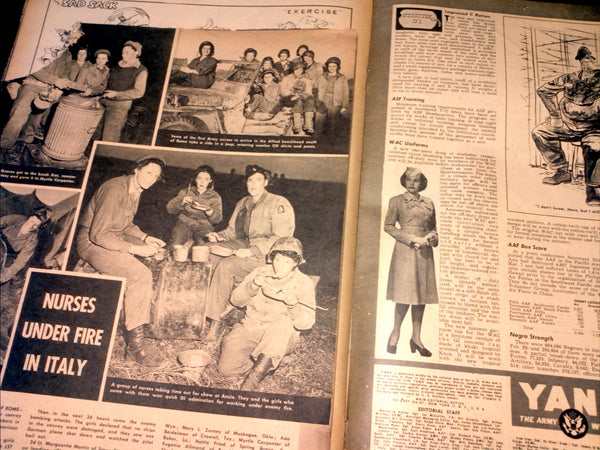 4 Yank Magazines - Featuring Nurses and WACs