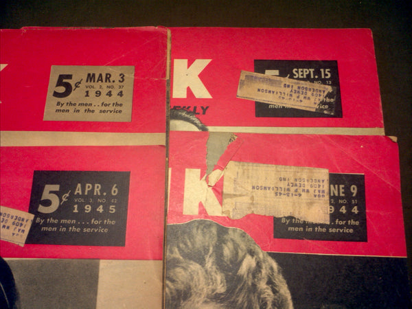 4 Yank Magazines - Featuring Nurses and WACs
