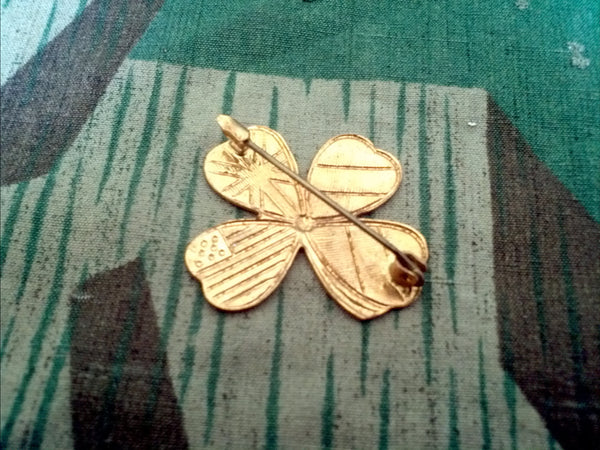 Belgian Liberation Clover Pin