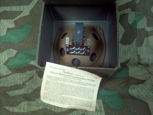 Original Wehrmacht Loud Speaker Great Condition WLSpkl