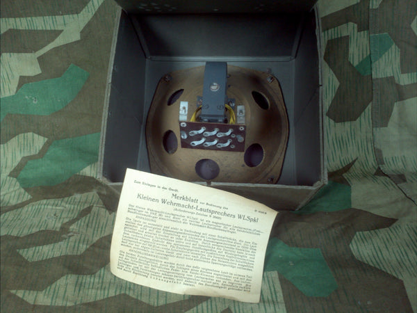 Original Wehrmacht Loud Speaker Great Condition WLSpkl
