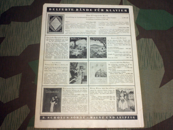 Original Soldier's Songbook For Piano Band I