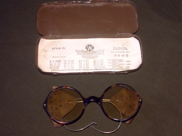 Vintage WWI or WWII Willson Goggles Sunglasses