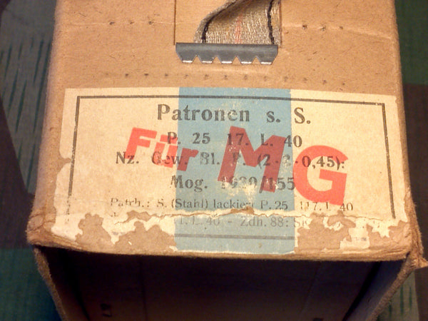 Empty "Battle Pack" for 8mm MG Ammo