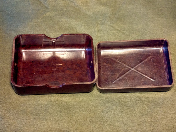 Original Bakelite Soap Dish with Carving