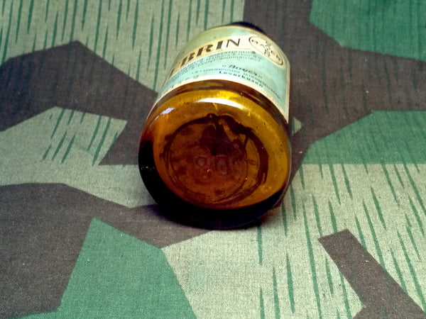 Original Atebrin Anti-Malaria Medication Bottle