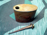 Period Brass Oil Bottle "Oel"