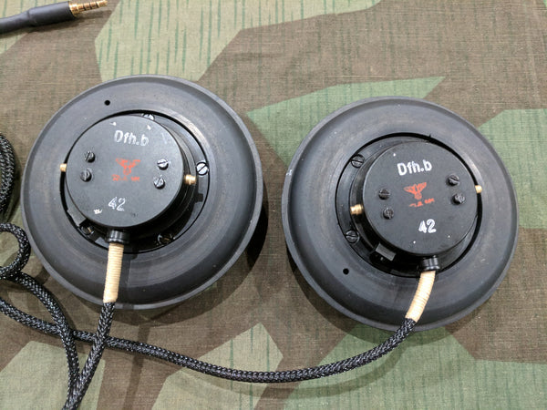 Repro Panzer Headset Dfh.b w/ Modern Headphone Jack