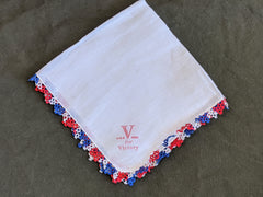 V for Victory Patriotic Hankie