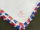 V for Victory Patriotic Hankie