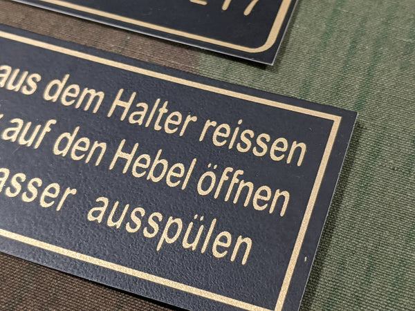 TETRA German Fire Extinguisher Decal Set (1st Run)