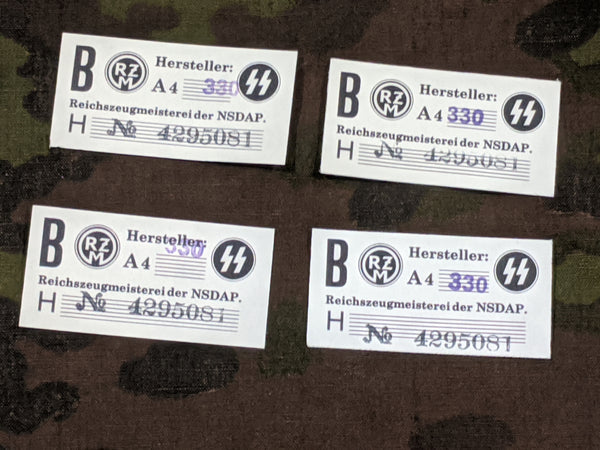 Reproduction Rzm Labels Repro SS RZM Labels (4 for $2, 10 for $4)