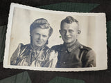 Original Picture Postcard Soldier and Wife