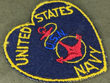 US Navy Heart Shaped Sweetheart Patch