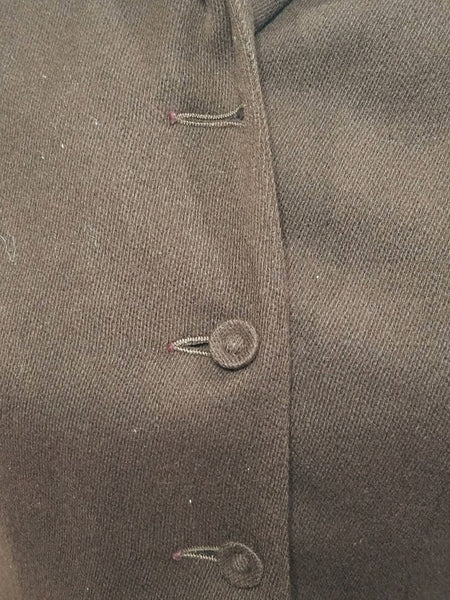 Brown Wool Skirt Suit <br> (B-35" W-27" H-37")