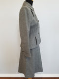 Gray Wool Skirt Suit <br> (B-37" W-26" H-39")
