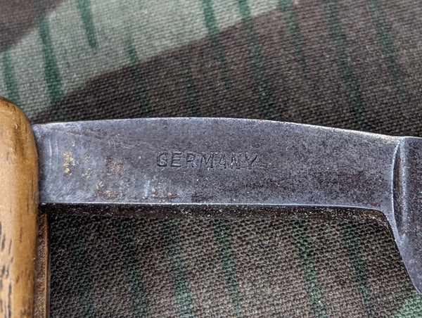 Straight Razor with Wood Handle