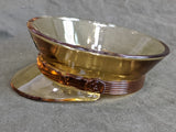 Glass Army Hat Candy Dish