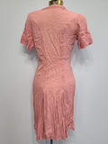 Pink Button Down Dress <br> (B-33" W-26" H-31")