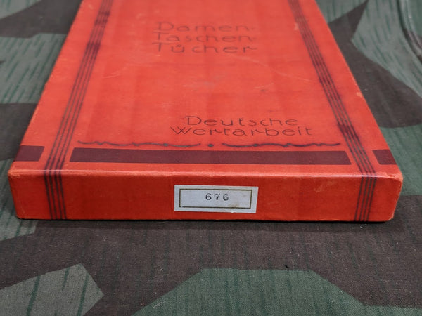Damen Taschen Tücher 3 Hankies in Box Deutsche Wertarbiet