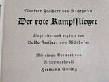 Red Baron Von Richthofen Der Rote Kampflieger 1933 Book (Forward by Göring) & Postcard