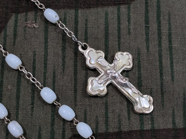 Silver and Mother of Pearl Rosary