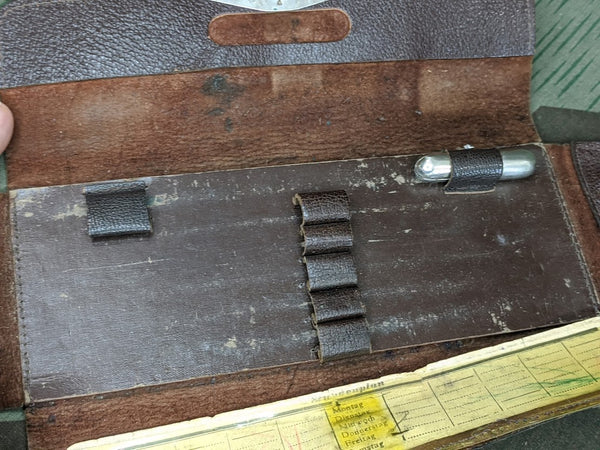 Leather Pen and Pencil Case AS-IS