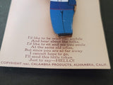 1941 Wooden Marine Brooch on Card