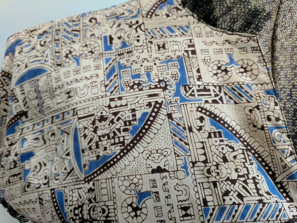 Aztec Novelty Print Dress <br> (B-34" W-28" H-37")