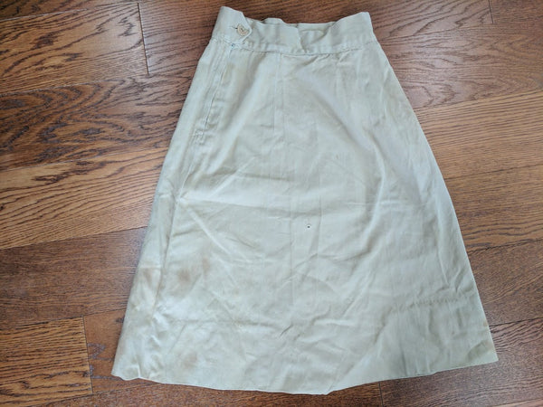 WAC Khaki Skirt (As-Is) - 23" Waist