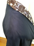 Navy Blue Dress with Trim AS-IS <br> (B-43" W-38" H-46")