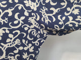 Blue and White Animal Novelty Print Dress <br> (B-47" W-37" H-44")