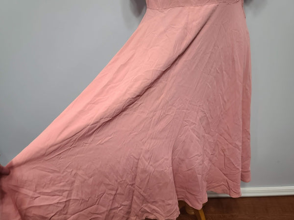 Pink Dress with Beading (as-is) <br> (B-41" W-32" H-48")