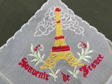Souvenir de France Eiffel Tower Hankie