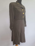 OD Army Nurse Off-Duty Dress <br> (B-42" W-28" H-37")