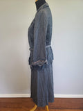 Gray Striped Skirt Suit (as-is) <br> (B-41" W-30.5" H-41")