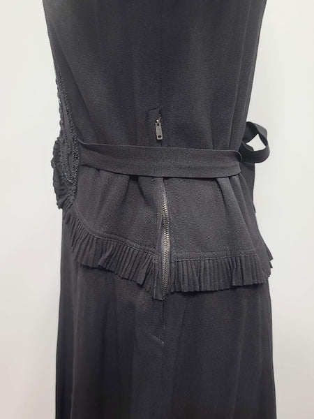 Black Dress with Beading and Soutache <br> (B-35" W-30" H-36")
