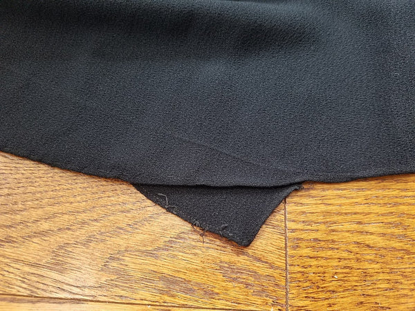Black Rayon Dress with Army Eagle Button <br> (B-33" W-24" H-33")