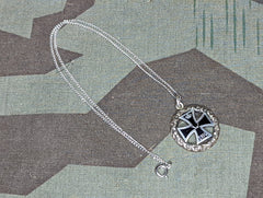 Iron Cross Necklace 935 Silver