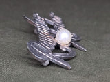 Remember Pearl Harbor Brooch with Faux Pearl