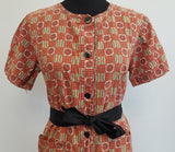 Red Housedress with Tie Belt <br> (B-40" W-39" H-42")