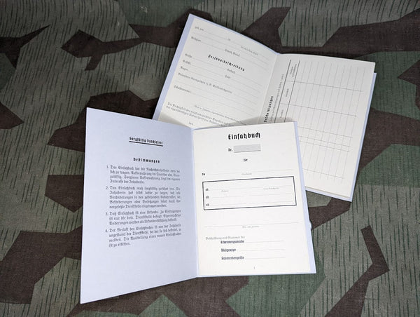 SS Nachrichtenhelferinnen Einsatzbuch "Soldbuch"