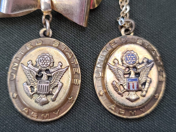 US Army Sweetheart Necklace and Pin Set
