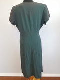 Green Rayon Bead Dress with Fading (B-45" W-34" H-43")