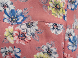 Pink Flower Long Sleeve Dress <br> (B-38" W-33" H-44")