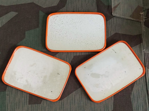 Personal Mirror w/ Orange Trim