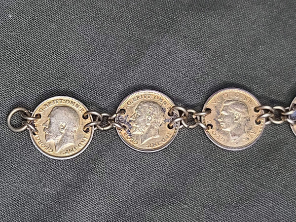British India Coin Bracelet (Dates from 1912 to 1938)