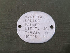 Maritta Louisa Palmer SPARS Coast Guard Dogtag